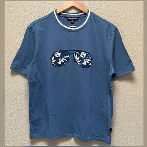 Michael Kors Floral Aviator Logo T-Shirt Men’s Size Small